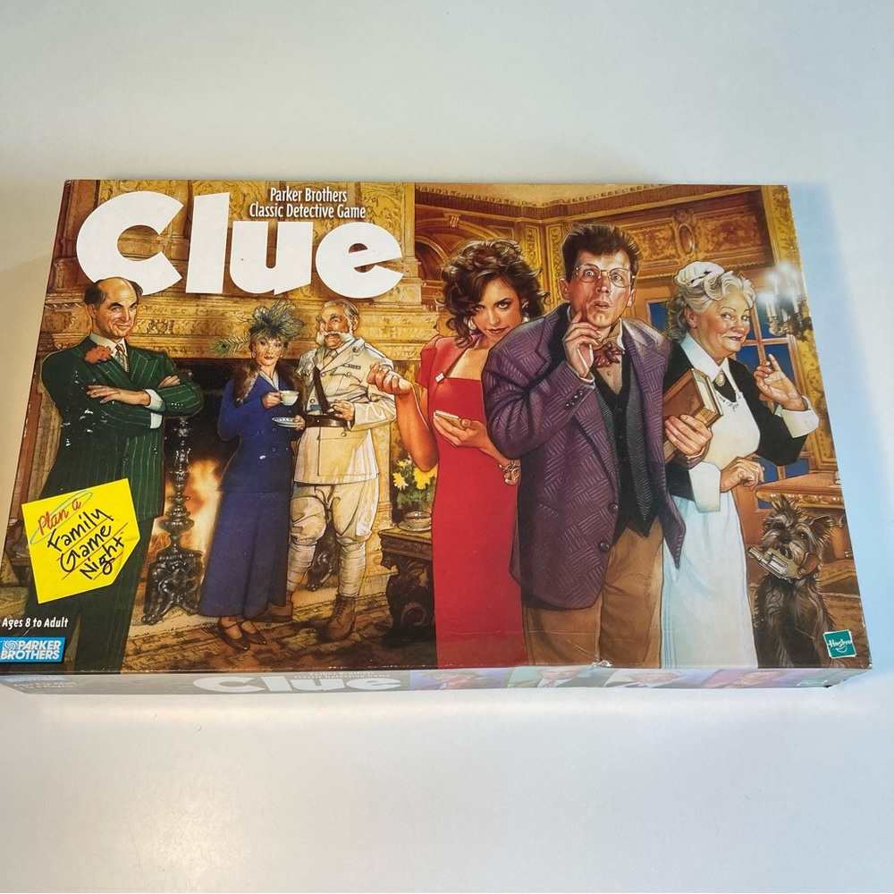 Clue Classic Detective Board Game by Parker Brothers Family Fun Table Complete